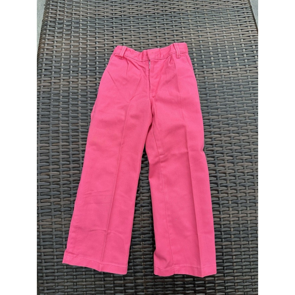 Vintage Sears 70s Size 5 Perma Prest pink pants